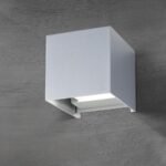 Aplica LED de exterior CUBE-S, LED13W/700lm/3000K aluminiu finisaj aluminiu mat, inaltime 10cm IP54 ORION