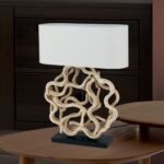 Veioză Peggy, Alb, E27 1x60W, 73cm, Orion - imagine 4