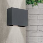 Aplica LED de exterior AKZENT, LED12W/580lm/3000K aluminiu finisaj antracit, inaltime 15cm IP65 ORION