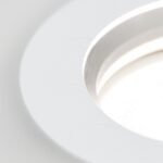 Spot fix rotund GLOW cu inel din sticlă acrilică GU10 1x35W otel finisaj alb 11cm IP20 ORION - imagine 4