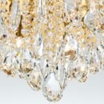 Plafoniera din cristal CELESTE, 75cm 12xG9/40W sticla cristalina K9, cadru otel finisaj auriu IP20 ORION - imagine 5