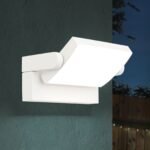 Aplica LED de exterior GINGER pivotanta, LED21W/1700lm/3000K aluminiu finisaj alb, inaltime 10cm IP54 ORION