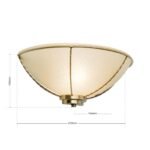 Aplica Vintage MAURO , E27 1x60W, din Alama Masiva, Finisaj Alamă Antică, Inaltime 13cm ORION - imagine 6