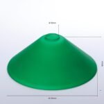 Abajur conic, Verde mat, Ø220mm, Orion - imagine 2
