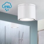Plafoniera spot LED pentru baie SPUTNIK, 14.5 cm, LED13W/1030lm/3000K aluminiu finisaj alb IP65 ORION - imagine 3