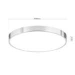Plafoniera LED BULLY, Ø 28 cm, crom LED28W/2300lm/3000K aluminiu IP 20 ORION - imagine 6
