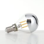 Bec LED pentru oglindă argintiu dimabil, E14, 4W, 2700K, 350Lm  lumină albă caldă ORION - imagine 2