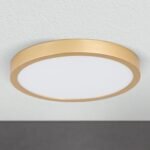 Plafoniera LED LERO, finisaj auriu, rotundă, 23cm LED22W/2100lm/3000K aluminiu IP 20 ORION - imagine 4