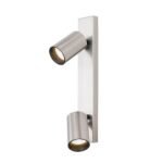 Plafoniera spot SEAN, GU10 2x40W aluminiu finisaj crom satinat, 35x12x6cm IP20 ORION - imagine 2