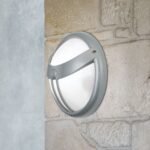 Plafoniera de exterior OBSERVER cu senzor, E27 1x35W aluminiu finisaj argintiu, diametru 30cm IP54 ORION - imagine 3