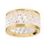 Spot încastrat rotund KORB din sticlă cristalină K9  GU10 1x50W aluminiu finisaj auriu 8cm IP20 ORION - imagine 2