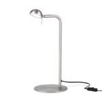 Lampă de masa LED STUDENT, cu cap mobil, 39cm, LED 5W/270lm/3000K otel finisaj crom satinat IP20 ORION - imagine 2