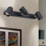 Plafoniera spot BRADLEY, GU10 3x35W aluminiu finisaj negru-auriu, 37x8cm IP20 ORION