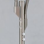 Lampadar LED COBRA, 138cm, LED 6+6W/600+600lm/2200-6000K otel finisaj crom satinat IP20 ORION - imagine 4