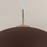 Pendul ELIANO, 135cm 1xE27/40W, cadru otel finisaj maro-auriu IP20 ORION - imagine 4