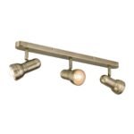 Plafoniera spot WILHELM, E27 3x40W otel finisaj alama antica, 55x23x8cm IP20 ORION - imagine 2