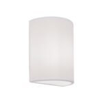 Aplica UFO cu abajur de in, E14 1x40W, otel finisaj alb, 22x18cm IP20 ORION - imagine 2