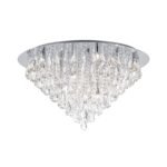 Plafoniera din cristal CELESTE, 75cm 12xG9/40W sticla cristalina K9, cadru otel finisaj crom IP20 ORION - imagine 2