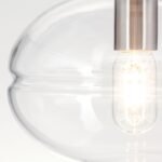 Pendul RICHARD, 127cm 1xE27/40W, cadru otel finisaj crom satinat IP20 ORION - imagine 3