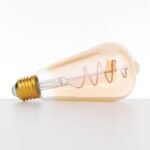 Bec LED decorativ auriu dimabil, E27, 4W, 2200K, 300Lm  lumină albă caldă ORION - imagine 2