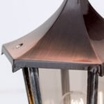 Lampadar pentru exterior HERMINE,  E27 1x60W aluminiu finisaj negru/argintiu, geam fumuriu inaltime 52cm IP43 ORION - imagine 4