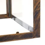 Pendul în formă de felinar FRANCO, cu abajur din sticla clar, E27 1x60W otel finisaj auriu antic, 39x89cm IP20 ORION - imagine 4