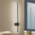 Aplica LED pentru oglindă FERDINAND, 65 cm, LED12W/1450lm/3000K aluminiu finisaj negru IP54 ORION