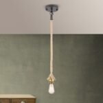 Pendul BASSENA, E27 1x40W fara bec, otel negru-finisaj alama antica, 100cm IP20 ORION