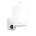 Aplica baie Lapo, Crom, G9 1x33W, 12x15.5cm, IP44, Orion - imagine 6