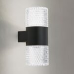 Aplica LED de exterior ANTREX, LED14W/1300lm/3000K aluminiu finisaj negru, diametrul 8.2cm IP65 ORION