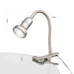 Lampa de masa spot SEBA cu clema de prindere, GU10 1x35W aluminiu finisaj crom satinat, 33cm IP20 ORION - imagine 5