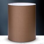 Abajur din material textil SHADE 309, Ø 330mm, finisaj maro, inaltime 400mm ORION