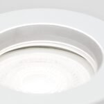 Spot fix rotund GLOW cu inel din sticlă acrilică GU10 1x35W otel finisaj alb 11cm IP20 ORION - imagine 5