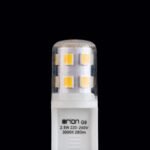 Bec LED  transparent, G9, 2.5W, 3000K, 280Lm  lumină albă caldă Lungime 37mm, diametru 14mm ORION - imagine 4