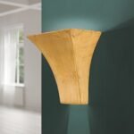 Aplica BATON, G9 1x60W, ceramica finisaj auriu antic, 16.5x17.8cm IP20 ORION - imagine 2