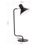 Veioza vintage VIKTORIA, E14 1x40W otel finisaj negru, 51cm IP20 ORION - imagine 6