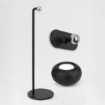 Lampă de masă cu baterie KERBY, 40cm LED 2W/150lm/CCT Comutator/buton tactil  5700K-4000K-3000K-oprit otel finisaj negru IP20 ORION - imagine 5