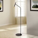 Lampadar LED ODEON, 145cm, LED 5W/440lm/3000K aluminiu finisaj negru-auriu IP20 ORION - imagine 3