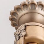 Suspensie ROCCA, cu abajur din sticla opal mat, E27 3x60W otel finisaj bronz, 42x120cm IP20 ORION - imagine 5