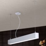 Plafoniera bara LED BROOKLYN, 86 cm, LED22W/2000lm/4000K aluminiu finisaj argintiu periat IP20 ORION - imagine 2