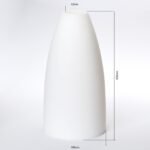 Abajur conic din sticlă groasa CONE 6-1545, Ø 150 mm, finisaj opal mat ORION - imagine 2
