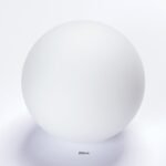Abajur sferic din sticlă groasa, Ø 80mm, finisaj opal-mat pentru soclu G9 ORION - imagine 2