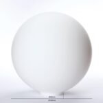 Abajur sferic din sticlă groasa, Ø 165mm, finisaj opal-mat ORION - imagine 2