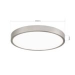 Plafoniera LED BULLY, Ø 24 cm, satinata LED24W/1980lm/3000K aluminiu IP 20 ORION - imagine 6