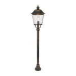 Lampadar pentru exterior KENZO,  E27 1x60W aluminiu finisaj cupru/negru inaltime 120cm IP44 ORION - imagine 2