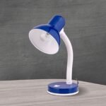 Veioza flexibila NEMO, E27 1x40W otel finisaj alb-albastru inchis, 33cm IP20 ORION - imagine 4