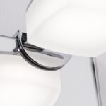 Aplica patrata fixare oglinda MIRROR, 7cm, LED 5W/440lm/3000K aluminiu finisaj crom IP44 ORION - imagine 4