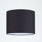 Abajur din material textil ROGER 4-1173, Ø 390mm, finisaj negru, inaltime 300mm ORION - imagine 4