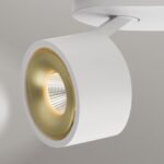 Plafoniera spot SPECTER, LED 2X11W/700lm/DTW 1700-3000K aluminiu finisaj alb-auriu, 19.4x8.4cm IP20 ORION - imagine 4