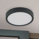 Plafoniera LED BULLY, Ø 14 cm, negru LED12W/820lm/3000K aluminiu IP 20 ORION - imagine 4